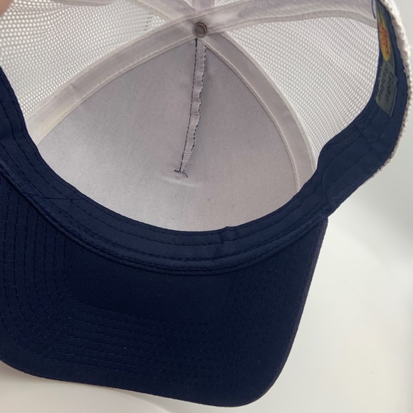 Bass Pro Shop American Flag Fishing Meshback Snapback in Navy/White - Picture 9 of 15